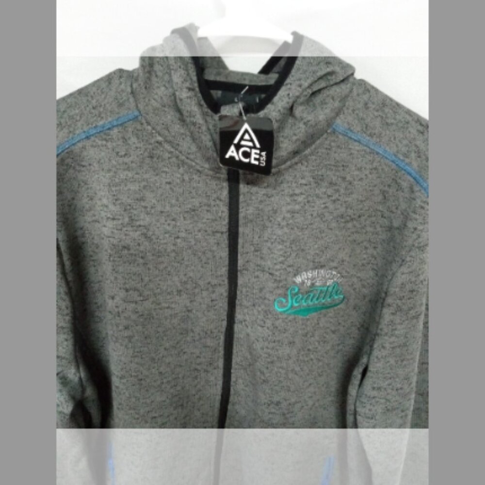 MEN'S ACE USA  HOODED SWEATER JACKET